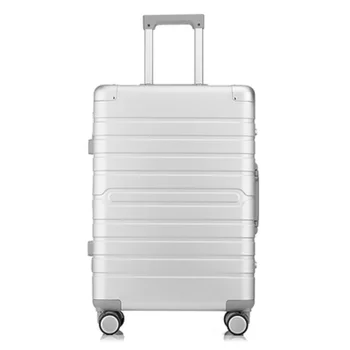 100% Alumínium Bőrönd Hardside Gördülő Kocsi Poggyász Az Utazási Bőröndöt Cipelni A Csomagját