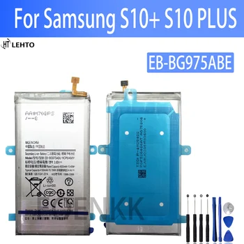 100% Eredeti EB-BG975ABU Akkumulátor Samsung S10+ Telefon Csere Volta