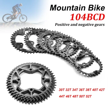 104BCD Kerékpár Chainring Kör & Ovális Közvetlen Mount Mountain Bike Keskeny Széles Egyetlen Lánc, Gyűrű 30 32 34 36 38 40 42 44 46 48 50 52T