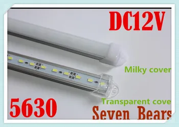 10db/sok 50cm 36 LED 5630 SMD NonWaterproof Kemény, Merev Szalag Kabinet Bár a Fény Hideg pünkösd Tiszta Fehér, Meleg Fehér fedéllel DC12V