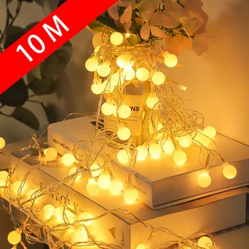 10M 80 Led tündérfény USB-Kültéri/Beltéri Utca Koszorú Karácsonyi/újévi Karácsonyi Girland LED String Otthoni Dekoráció