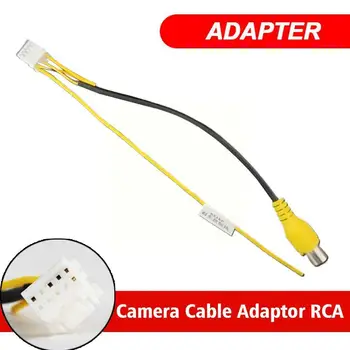 1db 10Pin Visszapillantó Biztonsági Kamera Kábel-RCA Adapter Autós Sztereó Android Rádió DVD-Lejátszó Autó Multimédia Monitor S3K1
