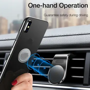 1db Mágneses Autó, Telefon tulajdonosa Mobil Mount Sejt Állni Okostelefon GPS Támogatás iPhone Huawei Xiaomi Redmi Samsung