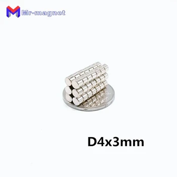 200pcs D4mmx3mm Szuper erős 4*3 D4*3 mágnesek D4x3mm N35, D4x3 állandó mágnes 4x3mm, 4x3 mágnes, 4mm x 3mm