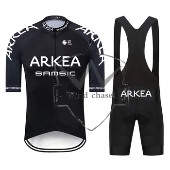2023 Nyári ARKEA lélegző Kerékpáros Póló Szett Férfi Rövid Ujjú Lovaglás Öltöny Maillot Ropa Ciclista Kerékpáros Ruházat kerékpár Út