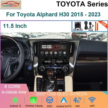 8+256 gb-os Android12 autórádió Toyota Alphard H30 2015 - 2023 Multimédia Lejátszó GPS Navigációs Carplay