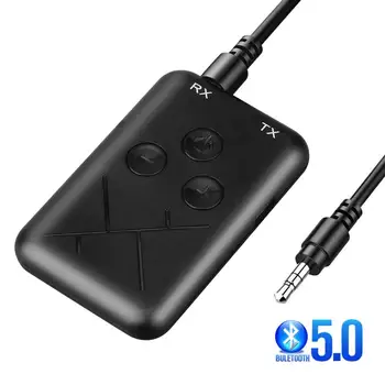 A Bluetooth-kompatibilis Vevő Adó 2 az 1-ben Vezeték nélküli Sztereó Aux Audio Receiver 3,5 mm-es Jack-RCA Adapter a TV-PC BT