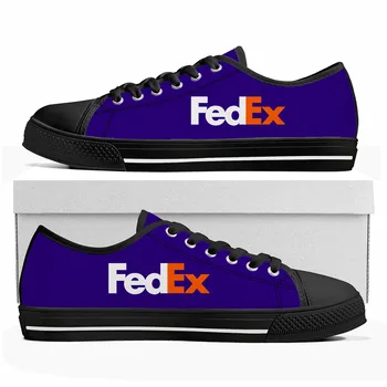 A FedEx Alacsony Top Cipők Férfi Női Tinédzser Magas Minőségű Egyesült Államok Futár Vászon Tornacipő pár Alkalmi Cipő Testre Cipő