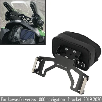 A kawasaki versys 1000 2019 2020 Versys 1000 gps-Új motorkerékpár tartozékok mobiltelefon tartó mobil GPS-tartó készlet
