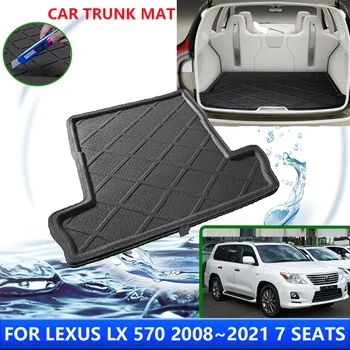 A Lexus LX 570 2008~2021 2010 2015 2016 2018-as, 7 Ülés Autó Hátsó Csomagtartó Protector Pad Vízálló Bélés nyálkásodásgátló Mat Accessorie