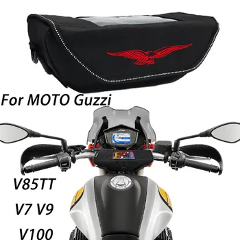 A Moto Guzzi V85 TT V85TT V7 V9 V100 Motorkerékpár tartozék Vízálló Porálló, Illetve Kormány Tároló Táska navigációs táska