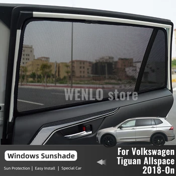 A Volkswagen VW Tiguan Allspace 7seats 2018-2024 Autó Ablak Napellenzők Mágneses Függöny Nap Árnyékban Napellenző Nettó Háló Védi a Gyerekeket