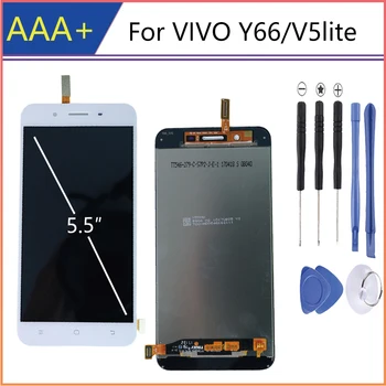 AAA+Minőségű 5.5 Hüvelykes Vivo Y66 LCD Kijelző érintőképernyő csere vivo V5 Lite 1906-os LCD-Digitalizáló Közgyűlés Javítás Alkatrész