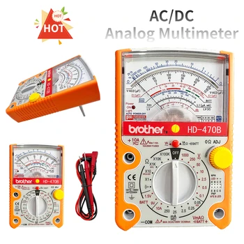 AC/DC Jelenlegi Analóg Multiméter HD470B Precíziós Mechanikai Villanyszerelő Otthon Szakmai Karbantartás Mutató Multiméter