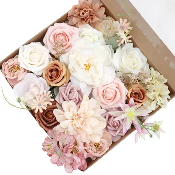 Ajándék Doboz Mesterséges Virág Doboz Esküvő, Születésnapi Party Kezét Ajándék Doboz Virág Menyasszonyi Koszorúslány Menyasszonyi Csokor
