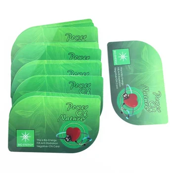Anti sugárzás Egészségügyi Negatív Ion PVC Bio Energy Card Test Egészséges