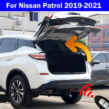 Autó Csomagtartó Nyitó Nissan Patrol 2019-2021 Farok doboz Lábát rúgás Intelligens Érzékelő hátsó ajtó Lift, Elektromos Csomagtérajtó