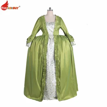 Costumebuy Regency pioneer 18-án Versailles-i Hercegnő Belle ruha középkori Hagyományőrző Színház polgárháború Viktoriánus Rokokó Gree Ruha