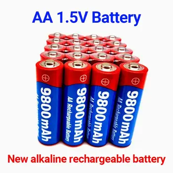 Cölöpök alcalines rechargeables 1,5 V AA 9800mAh pour jouets Mp3 lumiere Led 2 à sok, nouveauté