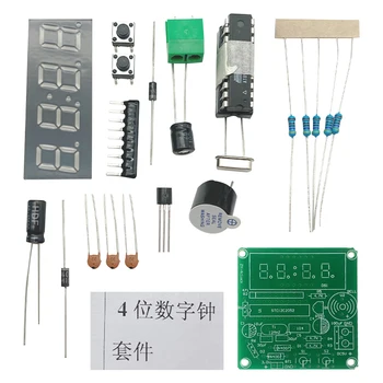 Digitális 4-Bit Elektronikus Óra LED 9-Fogaskerekek Sebesség Állítható Óra Elektronikus Termelési Suite DIY Kit Learing Készlet Arduino