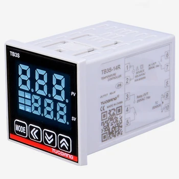 Digitális kijelző a Hőmérséklet-vezérlő-Relé vagy SSR 220V kimeneti K/E/PT100 bemenet, opcionális