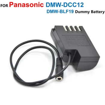 DMW DCC12 DC Csatlakozó DMW BLF19 DMW-BLF19E DMW-BLF19PP Dummy Akkumulátor Adapter Lumix DMC-GH3 DMC-GH3 GH4 GH9 DMC-GH4 DMW-GH5