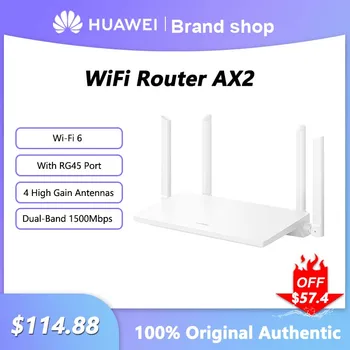 Eredeti Huawei AX2 WS7001 Vezeték nélküli Router Wi-Fi-vel, 6 2, 4 G, 5 ghz 4 Erősítő Hálózati Háló Szülői felügyelet Router
