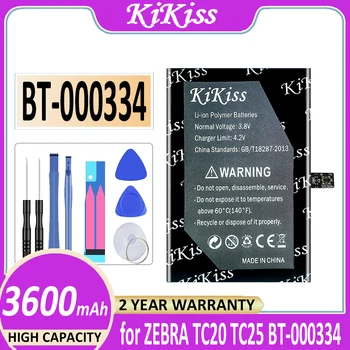 Eredeti KiKiss Akkumulátor BT-000334-01 3600mAh ZEBRA TC25 TC20 BT-000334 BT000334 Digitális Batteria