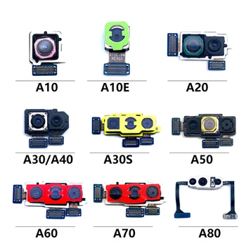 Eredeti Samsung A70 A705 A30S a30-as A40 A50 A60 A80 A10 A10E A20 Hátsó Hátsó Kamera Modul + Előre Néző Kamera Javítás
