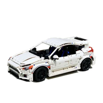 Fehér Új RS MK3 Elektromos sportkocsi Közgyűlés Splicing építőelem-Modell 2990 Autó, Épület-Blokk Alkatrészek Gyerekek Szülinapi Játék, Ajándék