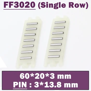 FF3020 Sorban 3*60*20 mm Lineáris Csapágy Nylon tűgörgős Csapágy ( 5 DB ) FT3020 A nyomdagép Pin 3*13.8 mm