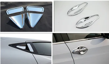 FUNDUOO A Honda HR-V HRV XR-V VEZEL 2014 2015 2016 2017 Új Chrome ajtókilincsen Kupa Tál Fedelét, Trim Matrica tartozékok