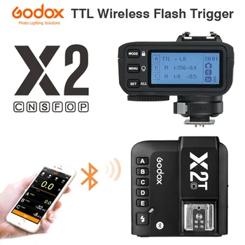 Godox X2T-C X2T-N X2T-S X2T-F X2T-O X2T-P-TTL Vezeték nélküli Vaku Kioldó Nikon Nikon, Sony Kamera Bluetooth-Kapcsolat HSS