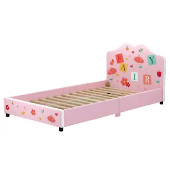 Gyerek bútor ágy második hálószoba 1,2 m-es tömör fa lány hercegnő ágy fiatal fiú, rajzfilm, gyerek ágy