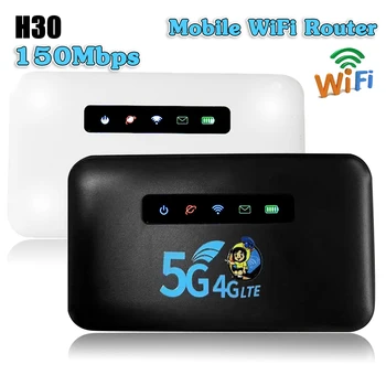 H30 Mobil WiFi Router 4G/5G Lte 150Mbps Hordozható Modem Mini Router a SIM-Kártya Nyílásba Hotspot Zsebében 2600mAh a Szabadtéri Utazás