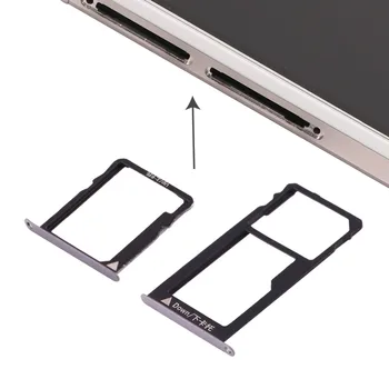 iPartsBuy Új Huawei Honor 5X / GR5 Micro SIM-Kártya Tálca + Nano SIM & Micro SD Kártya Tálca
