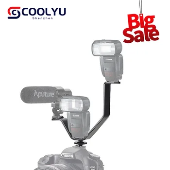 Könnyű Hood 16.4 cm-es Tripla Meleg Cipő V Konzol LED Videó Fény Mikrofonok Monitorok Tartozékok