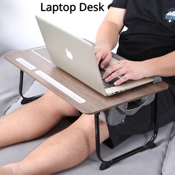 Laptop Asztal Multifunkcionális Egyszerű Hordozható Számítógép Asztal Állítható Összecsukható Laptop Állvány Kettős Kártya Foglalat Kialakítás egérpad