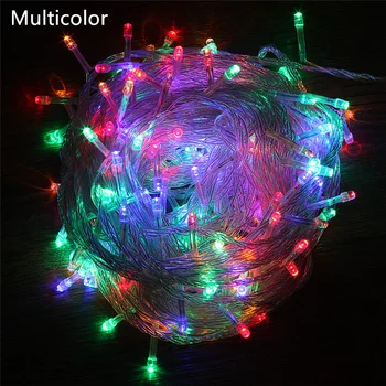 LED String Fények, Ünnep Led Karácsonyi Fények Szabadtéri 100M 50M 30M 10M 20M Dekoráció Parti Nyaralás, Esküvő Garland