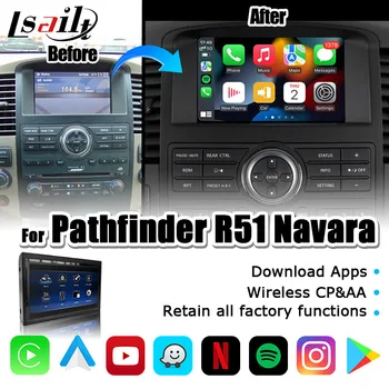 Lsailt 7 hüvelykes Android Csere Képernyőn Nissan Navara Pathfinder R512008-2013 IPS HD Képernyő Google Play, CP AA