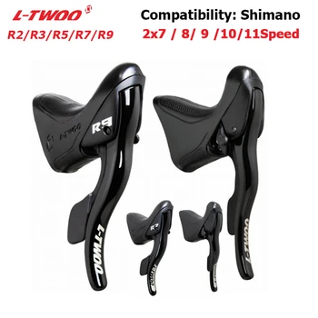 LTWOO RX 2X12/R9 2x11/R7 2x10/R5 2x9/R3 2x8/R2 2x7 gombra kattintva Sebesség Országúti Kerékpár Váltó Kar Fék Kerékpár Kompatibilis Shimano Váltó