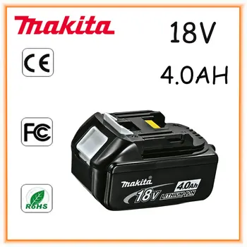 Makita Eredeti 18V 4.0 AH 5.0 Á 6.0 Á Újratölthető elektromos Szerszám Akkumulátor, LED-es Li-ion-Csere LXT BL1860B BL1860 BL1850