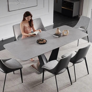 Modern Összecsukható Asztal Minimalista Háztartási Kis Lakás Téglalap Összecsukható Konyha Asztal Étkező Bútor GY50CZ