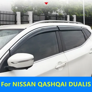 NISSAN QASHQAI DUALIS J11 2019-2022 vízálló dekorációs szalag napellenző különleges módosított ablak eső szemöldök dekoráció