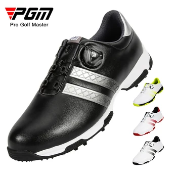 PGM Férfi Golf Cipő Szabadalmi Anti-Slip Tüskék Vízálló Lélegző, Gyorsan Illesztése Alkalmi Cipők, Sport Képzés Golf Cipő