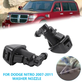 Pár Műanyag magas minőségű ablakmosó Ablaktörlő Fúvóka Hood gépet Dodge Nitro 2007-2011 Jeep Liberty 2008-2012