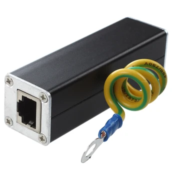 RJ45 Csatlakozó Ethernet Hálózati Túlfeszültség Védő Mennydörgés Arrester 100MHz