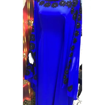 Royal Kék Dubai Marokkó Kaftans Farasha Abaya Ruhák Nagyon Divatos, Hosszú Ruha, az Európai és Amerikai Divat Trendek