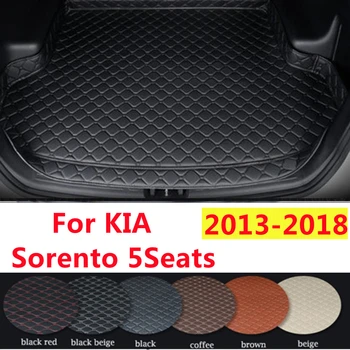 SJ magasnak Egyéni Illeszkedik A KIA Sorento 5Seats 2013-2018 Minden Időjárási Vízálló Kocsi Csomagtartójában Mat AUTOMATIKUS Hátsó Rakomány Bélés Borító Szőnyeg