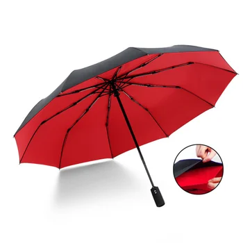 Szélálló Dupla Réteg Ellenálló Esernyő Teljesen Automatikus Eső Férfiak Nők 10K Erős Luxus Üzlet Férfi Nagy Esernyő Napernyő